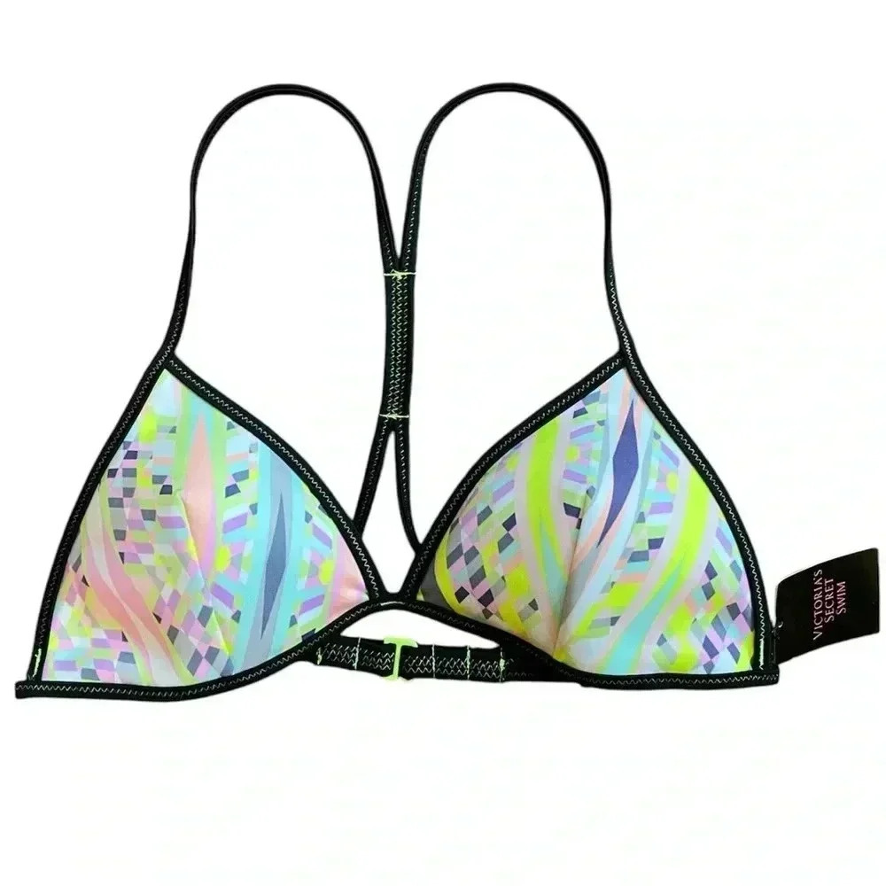 NWT Victoria’s Secret Geometric Bikini Top Size Small